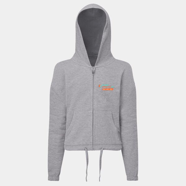 Girl's Cropped Zipped Hoodie Thumbnail